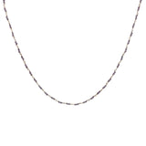 Collier doré avec duo améthyste 50 cm