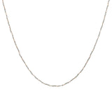 Collier doré avec duo pierre de lune 50 cm