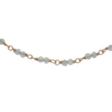 Collier doré avec duo labradorite 50 cm