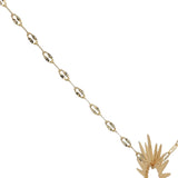 Collier doré soleil ajouré 50 cm