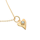 Collier dent de requin dorée avec perle de culture 42 cm