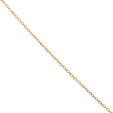 Gold necklace and cowrie pendant