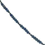 Collier doré lapis lazulis médaille avec oeil gravé 60 cm