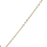 Collier doré croix avec petites boules 50 cm