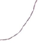 Collier doré cordon violet avec améthyste 60 cm