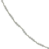 Collier doré cordon vert avec prehnite 60 cm