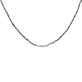 Collier doré tourmaline et rang de perles de culture 38 cm