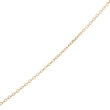 Collier doré petite goutte facettée en quartz rose 42 cm