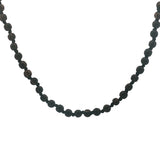 Collier doré perles en bois marron et noeuds marron 75 cm