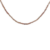 Collier doré en opale rose 40 cm