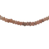Collier doré en opale rose 40 cm