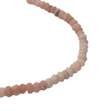 Collier doré en opale rose 40 cm
