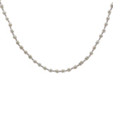 Collier doré perles de culture et améthyste 42 cm