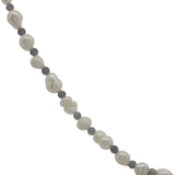 Collier doré perles de culture et iolite 42 cm
