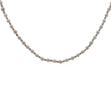 Collier doré perles de culture et tourmaline rose 42 cm