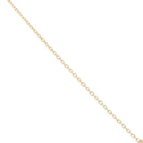 Golden necklace with Figa and stone pendant