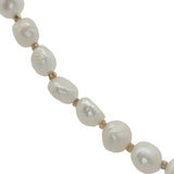 Collier doré perles de culture et petites perles dorées 50 cm