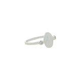 Bague argent 925 médaille Madone et zircons