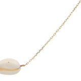 Collier doré avec cauri naturel 40 cm