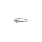 Bague trilogie en argent 925 et zircons