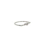 Bague en argent 925 chaine et zircon