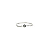 Bague en argent 925 chaine et zircon