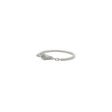 Bague en argent 925 chaine et zircon