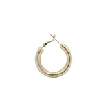 Thick closed gold creoles