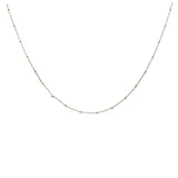 Collier doré maille une boule espacée