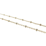 Collier doré maille une boule espacée