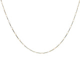 Collier doré maillons ovales et tiges alternées
