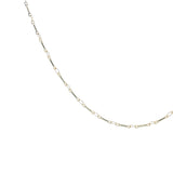 Collier doré maillons ovales et tiges alternées