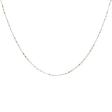 Collier doré maille 3 boules sur chaine forçat