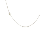 Collier doré maille 3 boules sur chaine forçat