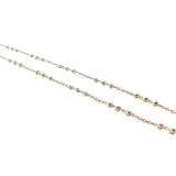 Collier doré maille 3 boules sur chaine forçat