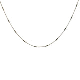 Collier doré maille petits tubes
