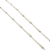 Collier doré maille petits tubes