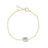 Diamond slice bracelet