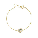 Diamond slice bracelet