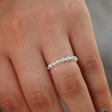 Bague boules en argent 925