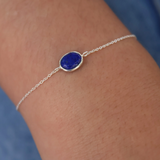 925 silver and lapis bracelet