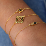 Eye and stone bracelet