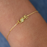 LOVE zircon gold bracelet