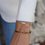 Golden tiger eye tube bracelet