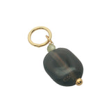 Charms doré quartz fumé et petite peridot