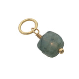 Charms doré labradorite taillée en carré
