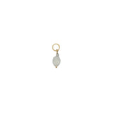 Charms doré pierre de lune et petite labradorite