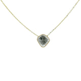 Organic Diamond Slice Choker Necklace