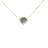 Collier slice organic diamond