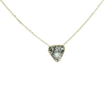 Organic Diamond Slice Choker Necklace